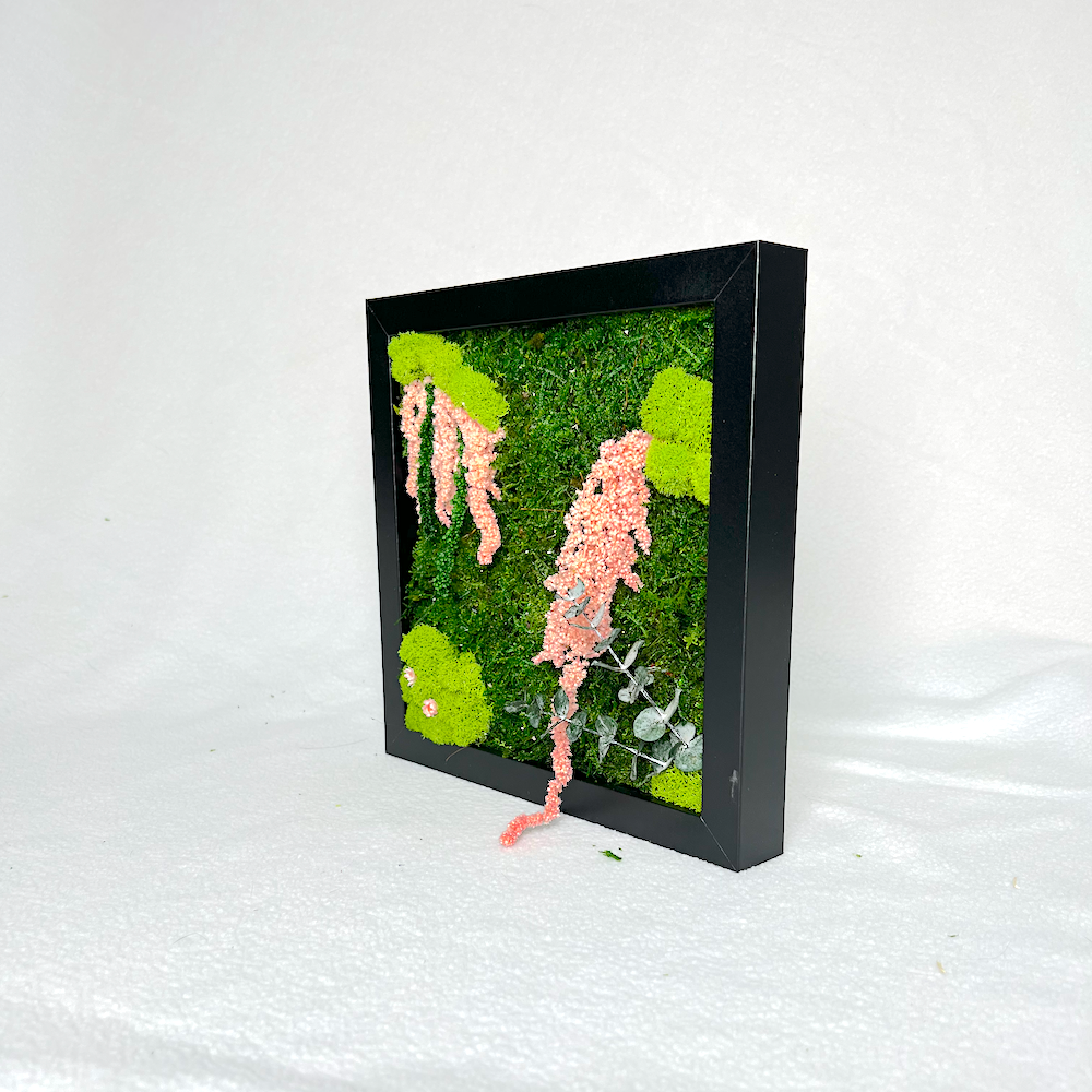 Pink Sprinkles | Moss Wall Art | Preserved Moss Art