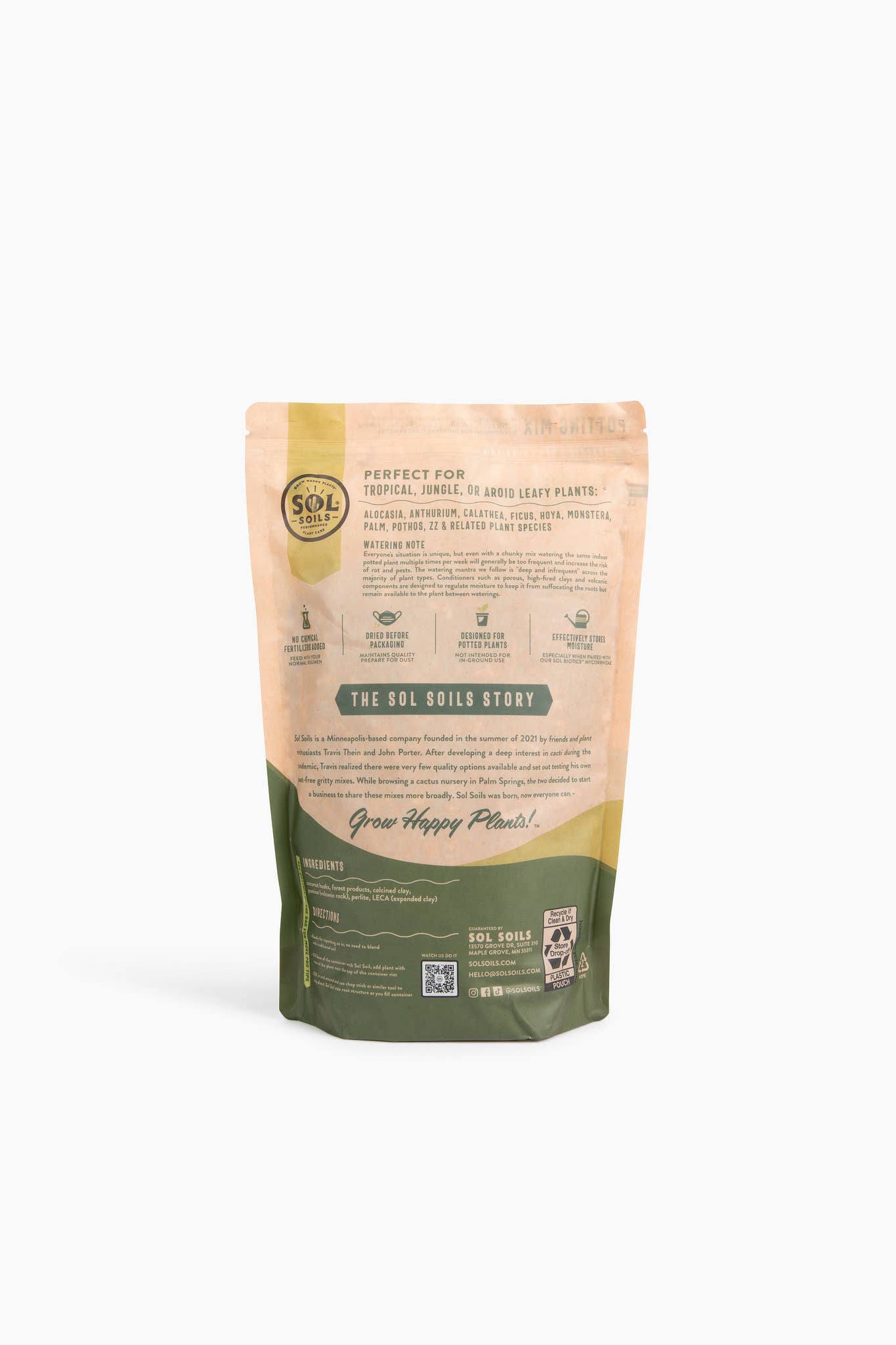 Soil (2Qt) Houseplant Chunky Mix (Aroid/Tropical Mix)