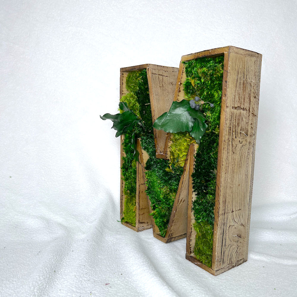 Letter Moss Art | Custom Letter | Moss Wall Art