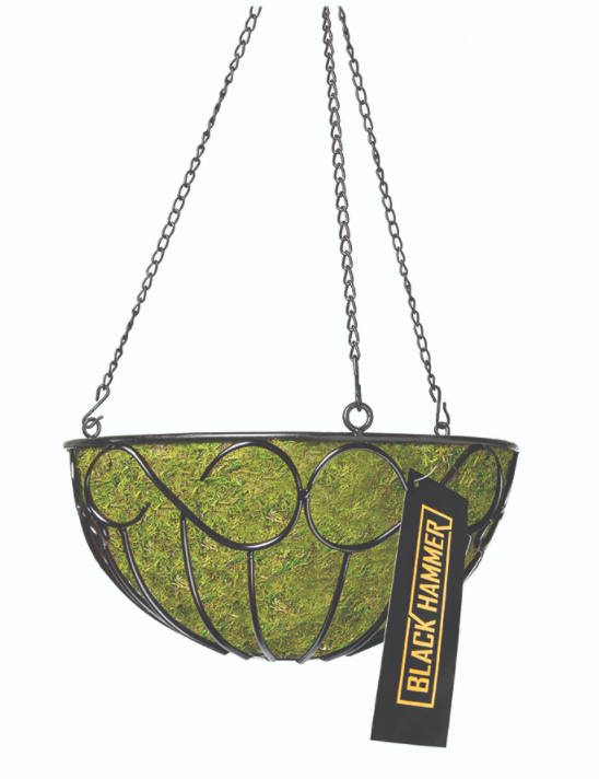 hanging moss basket planter Round Wire Hanging Basket