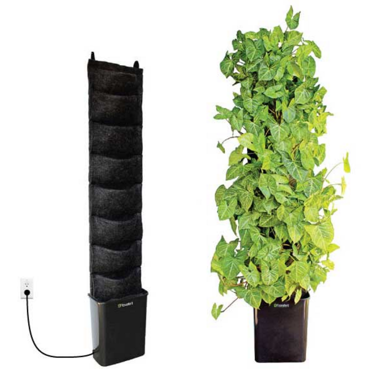 indoor living wall planter kit Compact Living Wall Kit - 8 Pockets for Plants