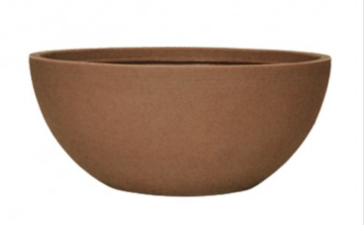 Curbside Flat Bottom Bowl Planter | Round Planter