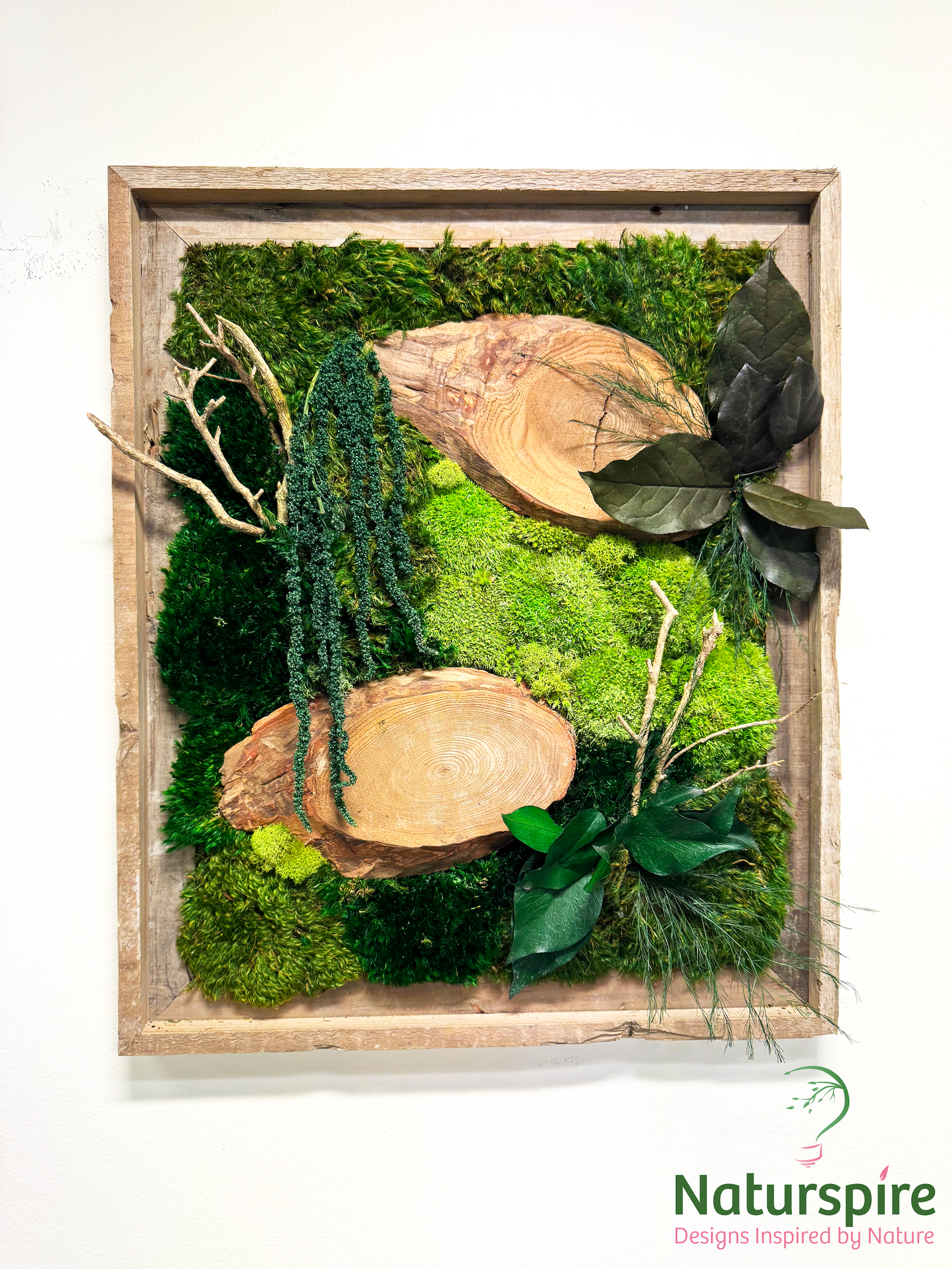 Handmade Moss Wall Art | Preserved Moss Art | Sustainable Decor