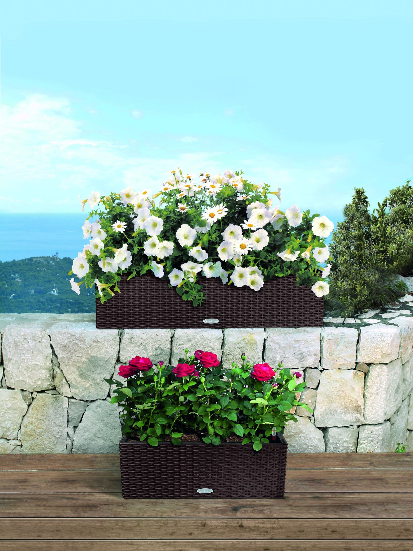 Balconera Cottage Patio Deck Rail Planter