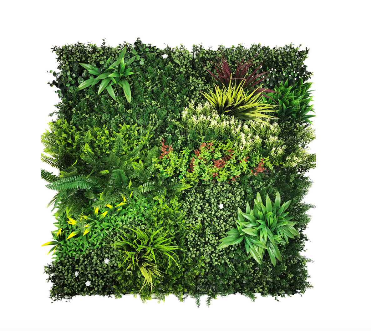 Artificial Greenery Panel (Indoor/Outdoor UV) Assorted Foliage Landscape Panel