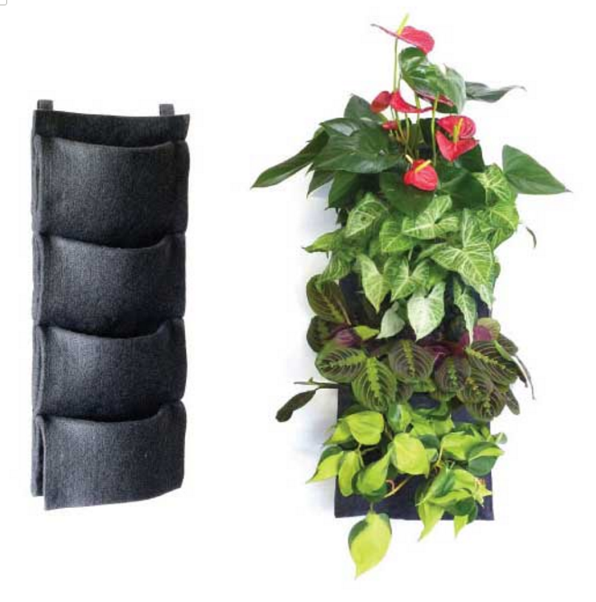 Living Wall Planter - 4 Pocket - Vertical Garden